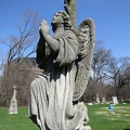 All Saints Parish Cemetery Chicago IL April 22nd 2013 cemetery angel kneeling pray